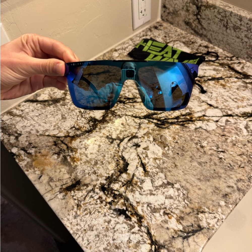 Heatwaves Polarized Blue Sunglasses - Picture 2 of 5
